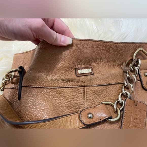 Guess Tan Leather Handbag - Picture 6 of 9